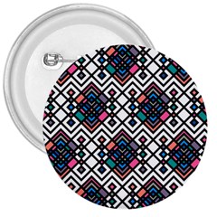 Boho Geometric 3  Buttons