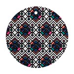 Boho Geometric Ornament (Round) Front