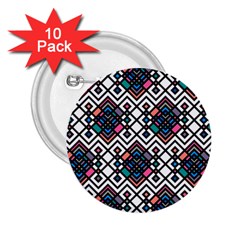 Boho Geometric 2 25  Buttons (10 Pack) 