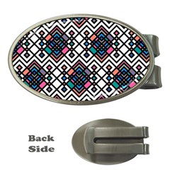 Boho Geometric Money Clips (oval) 