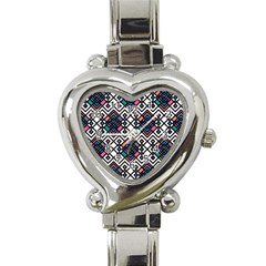 Boho Geometric Heart Italian Charm Watch by tmsartbazaar