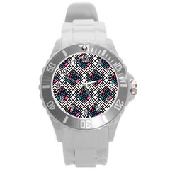 Boho Geometric Round Plastic Sport Watch (l)