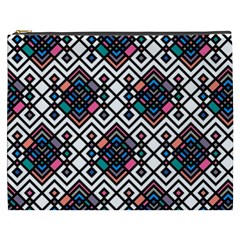 Boho Geometric Cosmetic Bag (xxxl) by tmsartbazaar