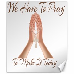 Panther World Limited Edition Prayer  Canvas 8  X 10  by Pantherworld143