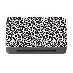 Leopard Spots, White, Brown Black, Animal Fur Print Memory Card Reader With Cf by Casemiro