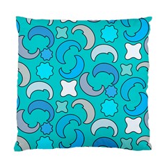 Cloudy Blue Moon Standard Cushion Case (two Sides) by tmsartbazaar