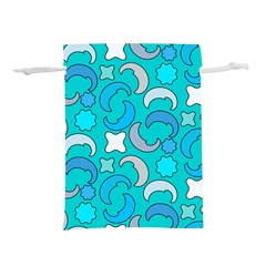 Cloudy Blue Moon Lightweight Drawstring Pouch (m) by tmsartbazaar