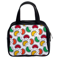 Geometric Fruity Classic Handbag (two Sides)