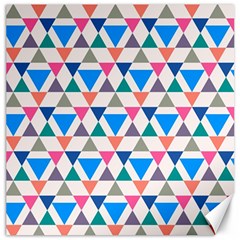 Multicolor Triangle Canvas 16  X 16  by tmsartbazaar