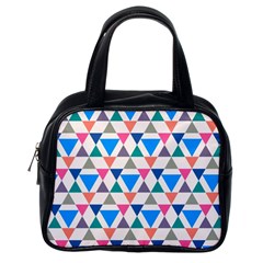 Multicolor Triangle Classic Handbag (one Side) by tmsartbazaar