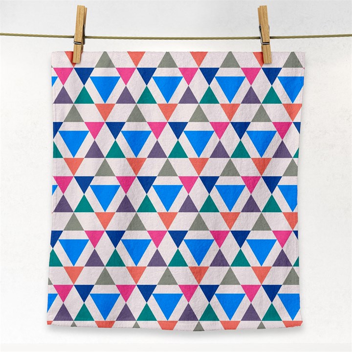 Multicolor Triangle Face Towel