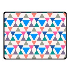 Multicolor Triangle Fleece Blanket (small) by tmsartbazaar