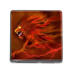 Fire Lion Flame Light Mystical Memory Card Reader (square 5 Slot) by HermanTelo