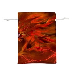 Fire Lion Flame Light Mystical Lightweight Drawstring Pouch (l) by HermanTelo