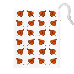 Fallen Leaves Autumn Drawstring Pouch (5xl) by HermanTelo