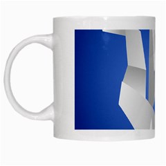 Origami Dragon White Mugs