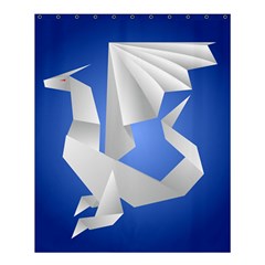 Origami Dragon Shower Curtain 60  X 72  (medium)  by HermanTelo