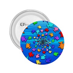 Fractal Art School Of Fishes 2 25  Buttons by WolfepawFractals