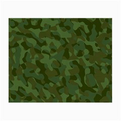 Green Army Camouflage Pattern Small Glasses Cloth by SpinnyChairDesigns