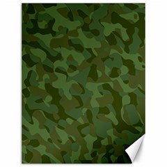 Green Army Camouflage Pattern Canvas 12  X 16  by SpinnyChairDesigns