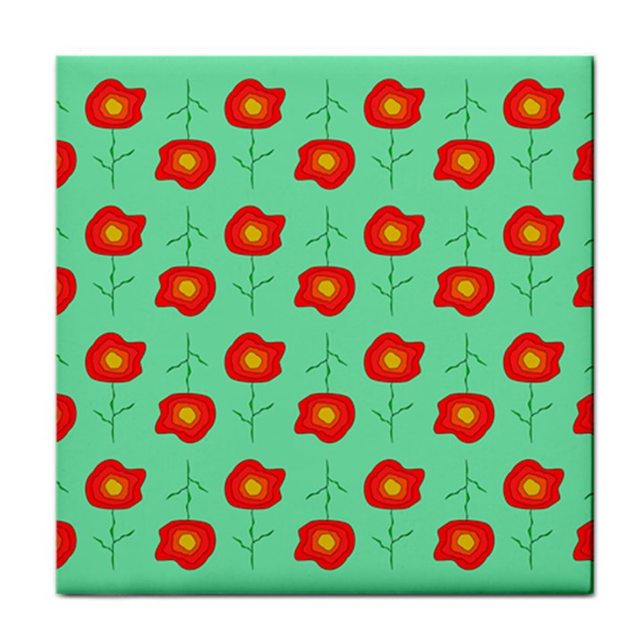 Flower Pattern Ornament Face Towel