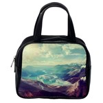 Landscape Mountains Lake River Classic Handbag (Two Sides) Back