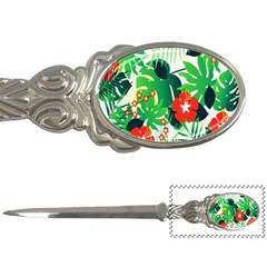 Tropical Leaf Flower Digital Letter Opener