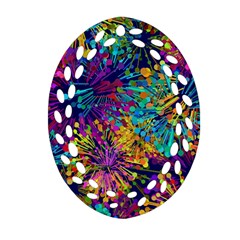 Illustration Graphics Art Oval Filigree Ornament (two Sides)