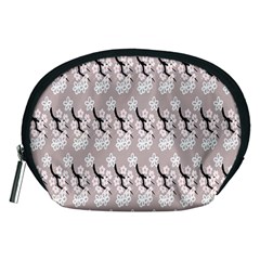 Pink Floral Accessory Pouch (medium) by Sparkle