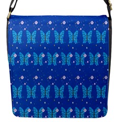 Glitter Butterfly Flap Closure Messenger Bag (s) by Sparkle