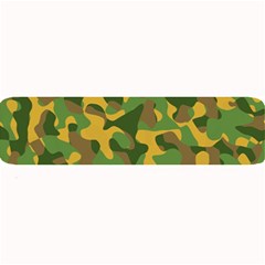 Yellow Green Brown Camouflage Large Bar Mats by SpinnyChairDesigns
