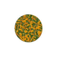 Green And Orange Camouflage Pattern Golf Ball Marker (10 Pack) by SpinnyChairDesigns