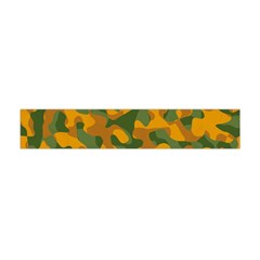 Green And Orange Camouflage Pattern Flano Scarf (mini)