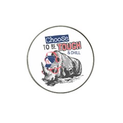 Choose To Be Tough & Chill Hat Clip Ball Marker (4 Pack)