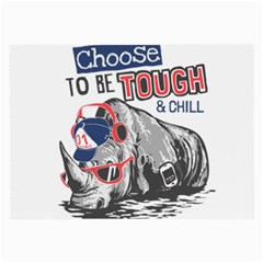 Choose To Be Tough & Chill Large Glasses Cloth by Bigfootshirtshop