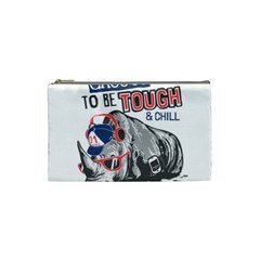 Choose To Be Tough & Chill Cosmetic Bag (small) by Bigfootshirtshop