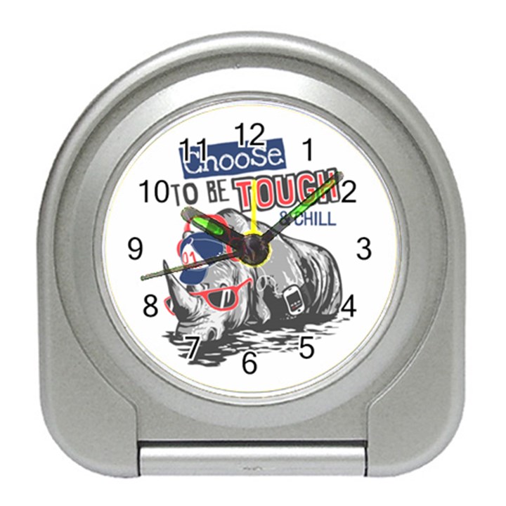 Choose To Be Tough & Chill Travel Alarm Clock