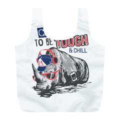 Choose To Be Tough & Chill Full Print Recycle Bag (l) by Bigfootshirtshop
