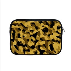 Black Yellow Brown Camouflage Pattern Apple Macbook Pro 15  Zipper Case by SpinnyChairDesigns