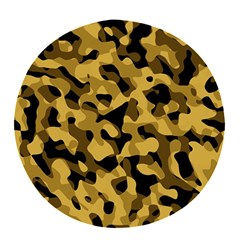 Black Yellow Brown Camouflage Pattern Pop Socket (white) by SpinnyChairDesigns