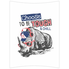 Choose To Be Tough & Chill Back Support Cushion by Bigfootshirtshop