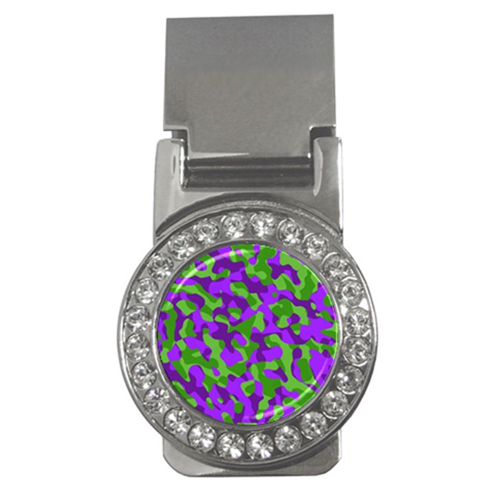 Purple and Green Camouflage Money Clips (CZ) 