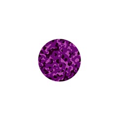 Dark Purple Camouflage Pattern 1  Mini Magnets