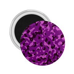 Dark Purple Camouflage Pattern 2.25  Magnets