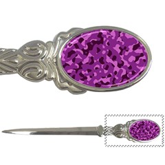 Dark Purple Camouflage Pattern Letter Opener