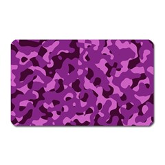 Dark Purple Camouflage Pattern Magnet (Rectangular)