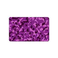 Dark Purple Camouflage Pattern Magnet (Name Card)