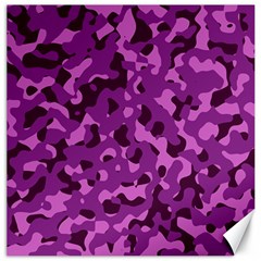 Dark Purple Camouflage Pattern Canvas 12  x 12 