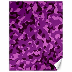 Dark Purple Camouflage Pattern Canvas 12  x 16 