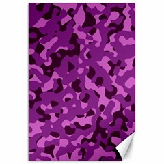 Dark Purple Camouflage Pattern Canvas 20  x 30 